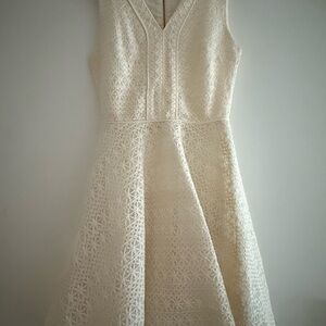 Maje White Lace Detail Garment